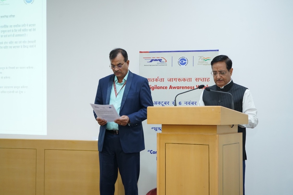 Administering Integrity Pledge to all employees at Corporate Office